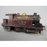 Bowman - An unboxed Bowman O gauge Live Steam 0-4--0 Tank locomotive Op.No.300 in LMS maroon livery.