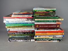 A library of over 40 railway related books.