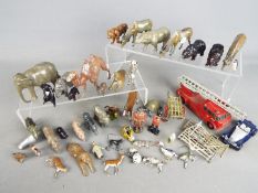 Britains - A menagerie of unboxed figures,