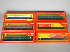 Triang Hornby - Six boxed Hornby Triang OO gauge items of freight rolling stock and passenger