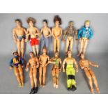 Hasbro, Mattel, LJN, Lanard - A group of 12 unboxed action figures including modern Action Man,