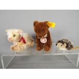 Steiff - three Steiff animals to include #034374,