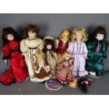 World Gallery, Others - An unboxed collection of dolls,
