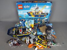 Lego - A boxed Lego City set #60095 'Deep Sea Exploration Vessel'.