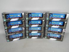 Cararama - 12 boxed 1:80 scale Mercedes Benz Actros trucks 'Knights of Old'.