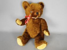Knickerbocker - A vintage unmarked mohair teddy bear believed to be by Knickerbocker dating circa