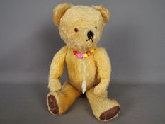 Tara Bears - An unmarked golden mohair believed to be Tara Bear circa 1040.