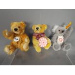 Steiff - three Steiff bears to include #039416, #001116, #027956, all with tags,