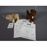 Steiff - Two Steiff miniature animals.