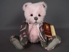 Charlie Bears - A Charlie Bears soft toy teddy bear Sylvia' CB161631B, designed by Isabelle Lee.