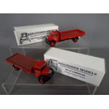 Kingfisher Models - Two boxed built Code 3 white metal vehicles from Kingfisher Models.
