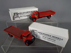 Kingfisher Models - Two boxed built Code 3 white metal vehicles from Kingfisher Models.
