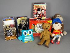 Beano - Comparethemarket, Others - A mixed lot containing a vintage teddy bear,