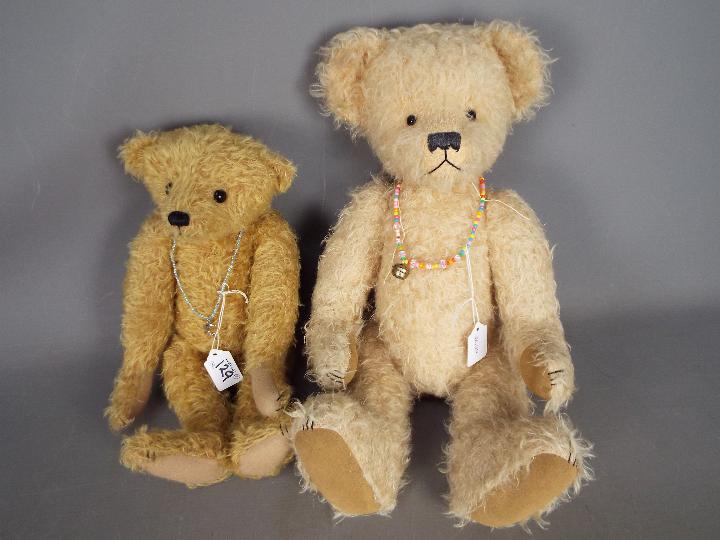 Moanie's Friends, Gaye Parker - Two artist bears.