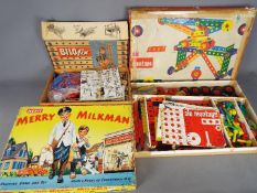 Merit, Bilofix, Sio Montage - A boxed collection of vintage construction toys,