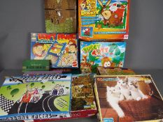 Mattel, Character, Other - A collection of children's board games and jigsaw puzzles.