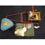 Reliable of Canada, Triang, Chad Valley, Other - Two jointed composite dolls marked 'Reliable,