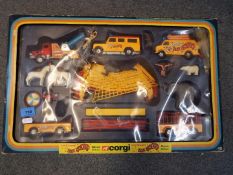 A Corgi Pinder Jean Richard Circus playset no. 48, in original box.