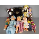 Palitoy, Hans Volk, Others A collection of unboxed vintage vinyl and plastic dolls,