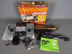 Adman - A boxed vintage Adman Grandstand 4600 Deluxe TV Game Consle with power pack and shooting
