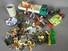 Triang, Corgi, Airfix, Schuco, Others - A mixed collection of unboxed diecast and vintage toys.