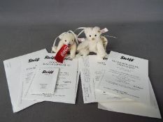 Steiff - two limited edition Steiff bears comprising Teddy Bear Angel Ornament with certificate of