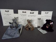 Steiff - three Steiff bears comprising 682711 Winnipeg Anniversary Bear with Steiff button in ear