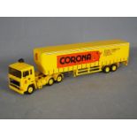 Alan Smith Models - A 1:48 scale white metal and resin model of an ERF tractor and box trailer in