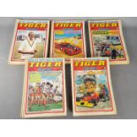 Tiger, Scorcher - A collection of over 50 'Tiger and Scorcher' comics dating from Jan - Dec 1977.