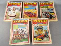 Tiger, Scorcher - A collection of over 50 'Tiger and Scorcher' comics dating from Jan - Dec 1977.