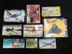 ARII, Heller, Mister Craft, Roden, Other - A collection of plastic model kits in various scales.