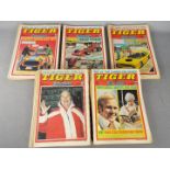 Tiger, Scorcher - A collection of over 40 'Tiger and Scorcher' comics dating from Jan - Dec 1976.