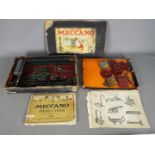 Meccano - A vintage boxed early Meccano set circa 1920s.