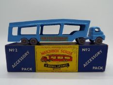 Matchbox, Moko, Lesney - A boxed Matchbox #2 Accessory Pack Car Transporter. The model.