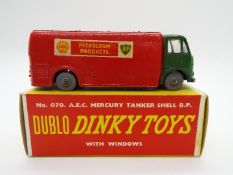 Dinky Toys, Dinky Dublo - A boxed Dublo Dinky Toys #70 AEC Mercury Tanker Shell BP.