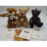 Steiff - three Steiff bears comprising 111570 James Teddy Bear,