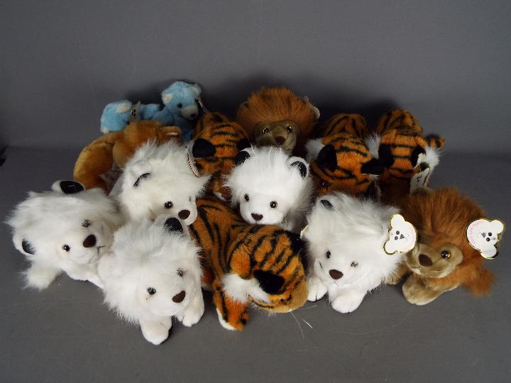 Metro Soft Toys - A collection of soft plush toys. Lot contains mainly cuddly toy tigers and lions.