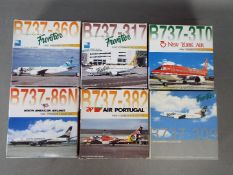 Dragon Wings - Six boxed diecast model aircraft in 1:400 scale from the Dragon Wings 'Premiere