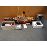 A radio controlled tug boat Joffre, very well detailed and finished,