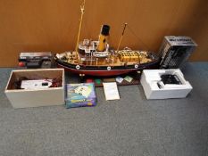 A radio controlled tug boat Joffre, very well detailed and finished,