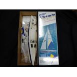 Thunder Tiger Victoria Radio controlled sailing yacht, unused, boxed, requires assembly,