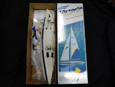 Thunder Tiger Victoria Radio controlled sailing yacht, unused, boxed, requires assembly,