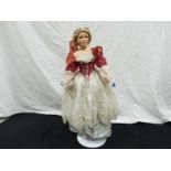 Alberon - A large porcelain dressed doll by Alberon,