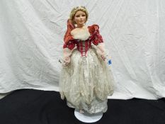 Alberon - A large porcelain dressed doll by Alberon,