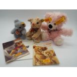 Steiff - Three Steiff Mini Bears comprising # 039287 'Blue Bear',