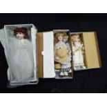 Alberon - Three boxed dolls by Alberon.