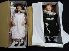 Alberon - Two boxed Alberon porcelain Collectors dolls.