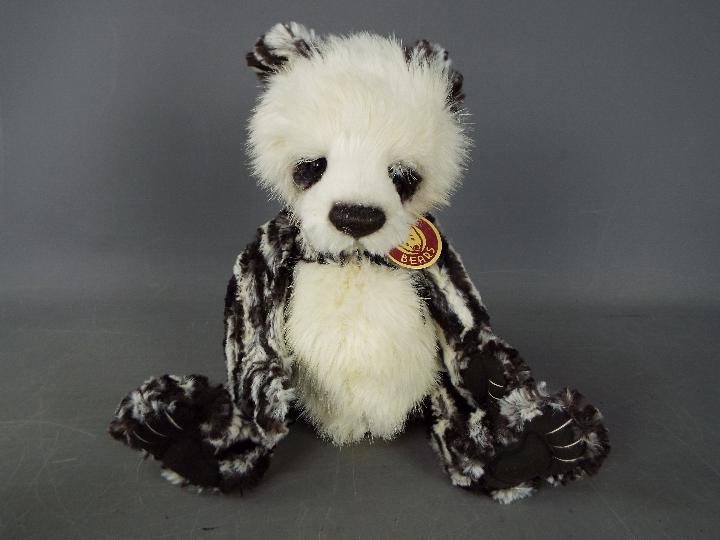 Charlie Bears - A Charlie Bears toft toy teddy bear in the form of a panda, # CB094318 'Alanna', - Image 2 of 7