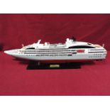 A static display model of a French cruise liner 'Le Soleal' .