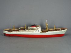 A kit built RC model of the cargo ship 'Port Brisbane' .